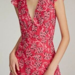 Salonica Cotton Silk Sprig Dress
